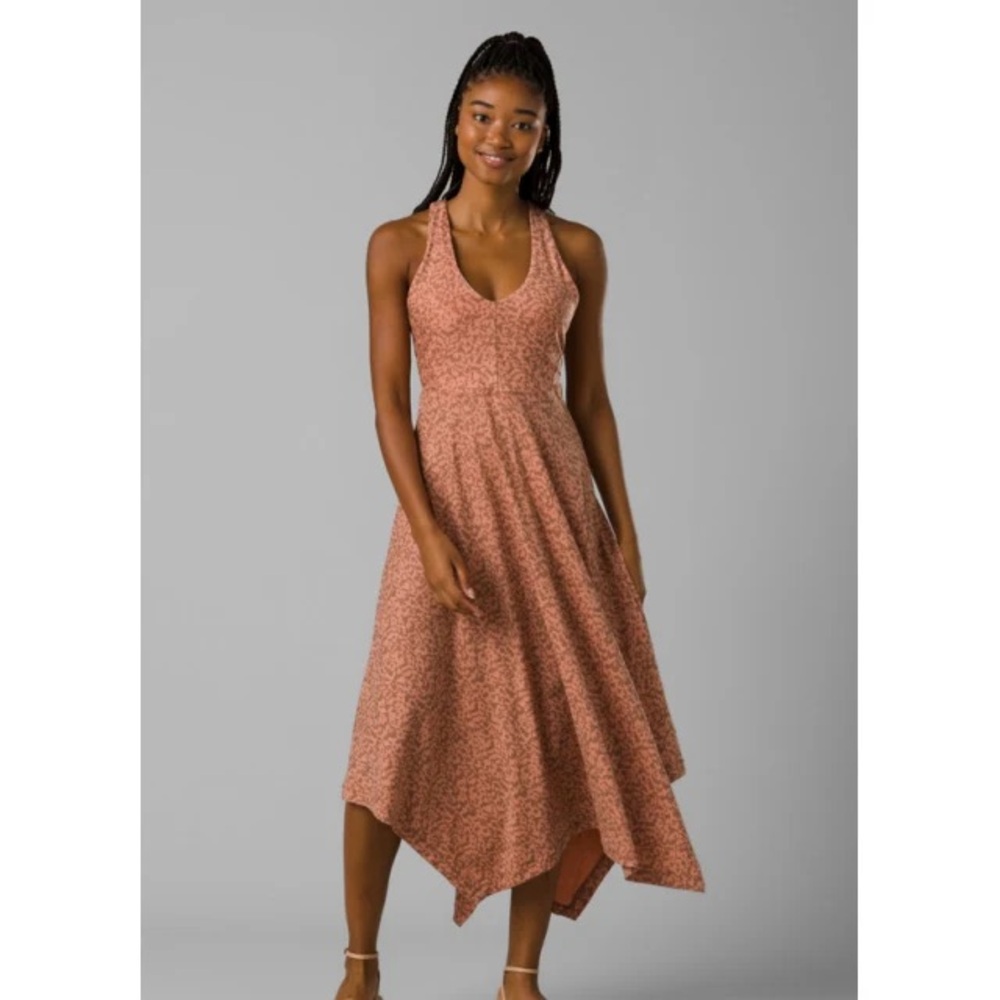 Saxon Dress Prana Earthy Pink Leopard